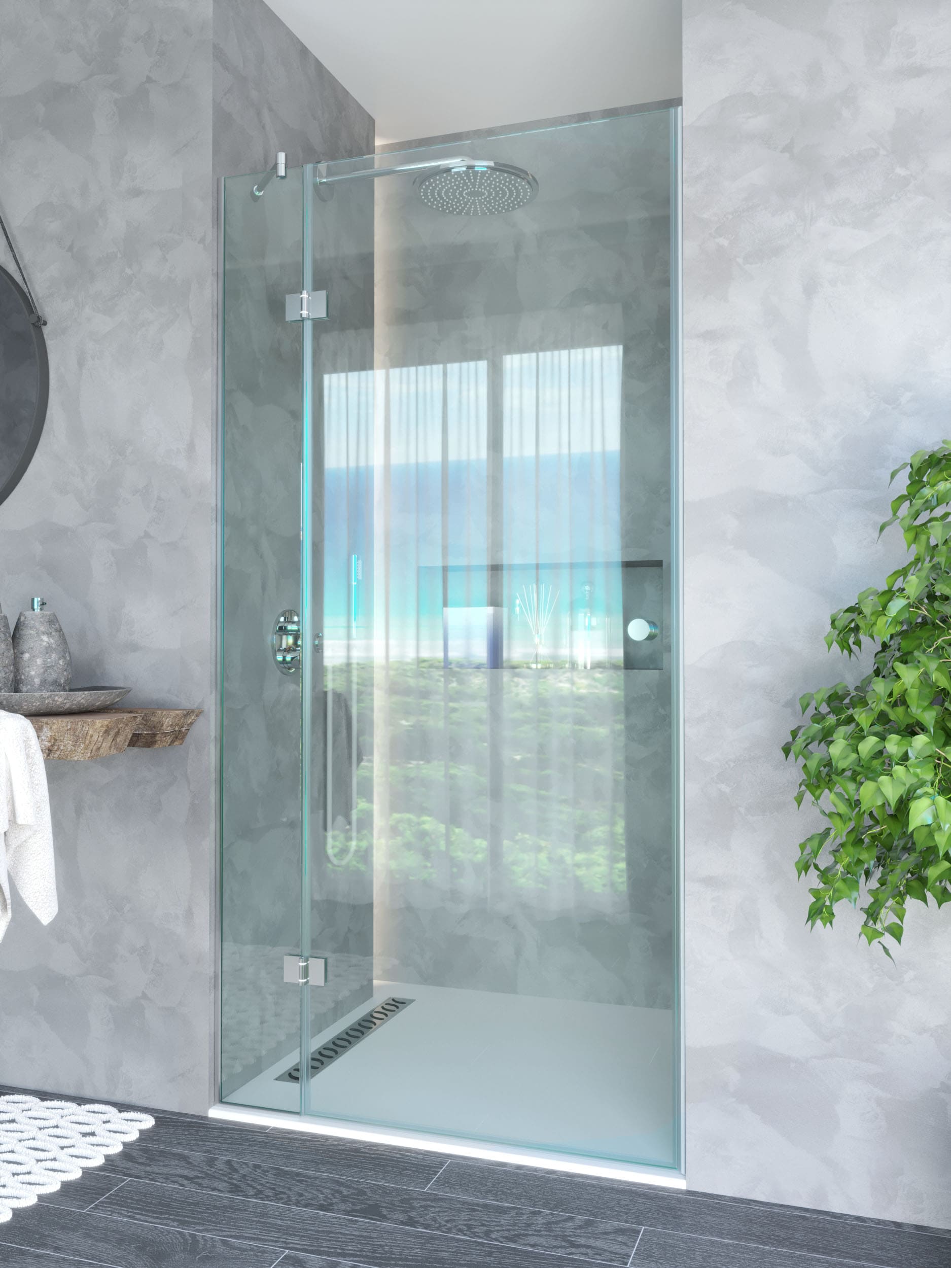 Hinged shower doors Antola