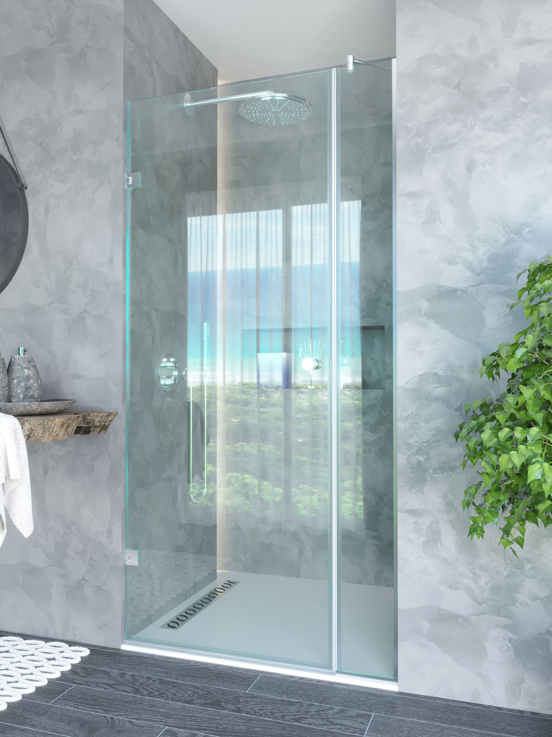 Hinged shower doors Sinni